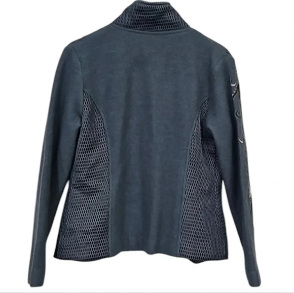 Carson Wool Quiet Luxury Bohemian Whimsical Embroidered Jacket Sz SP - Picture 8 of 9